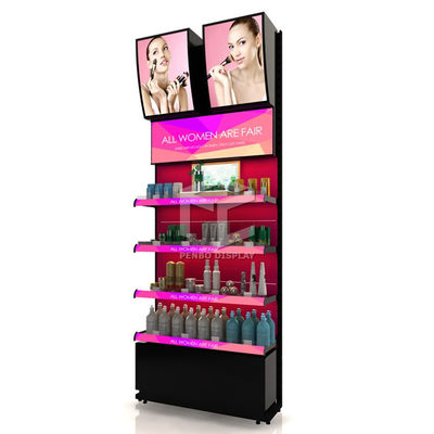 16mm MDF Free Standing Skin Care Display For Shop Monomer Design