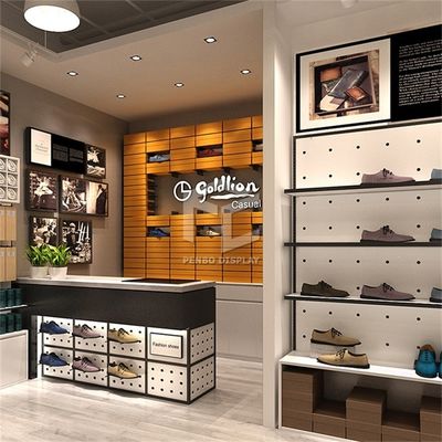 Electroplate Shoe Display Racks EPE Foam Packaging Footwear Store Stand