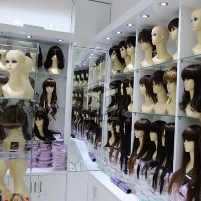 8mm Tempered Glass Wig Display Case With Adjustable Shelf