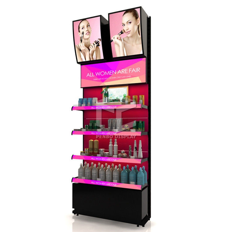 16mm MDF Free Standing Skin Care Display For Shop Monomer Design